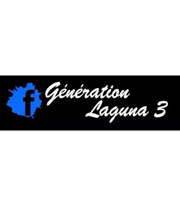 Stickers  GÉNÉRATION LAGUNA 3 "F TRANSPARENT"