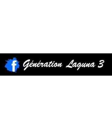 Stickers  GÉNÉRATION LAGUNA 3 "F BLANC" 1 Ligne