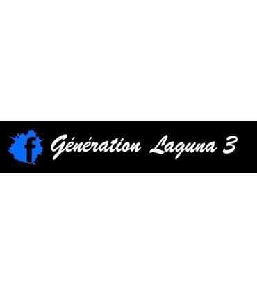 Stickers  GÉNÉRATION LAGUNA 3 "F TRANSPARENT" 1 Ligne