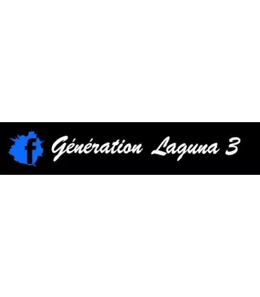 Stickers  GÉNÉRATION LAGUNA 3 "F TRANSPARENT" 1 Ligne