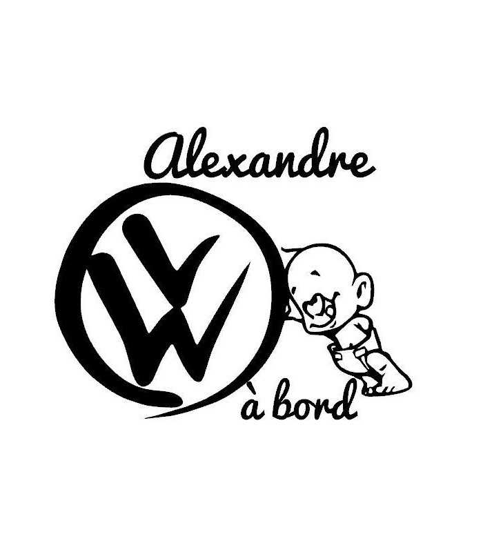 Stickers Bebe A Bord Vw 2