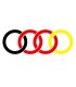 Stickers LOGO AUDI TRI-COLOR