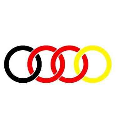 Stickers LOGO AUDI TRI-COLOR