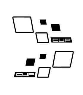 Stickers  RENAULT SPORT DAMIER CUP X2