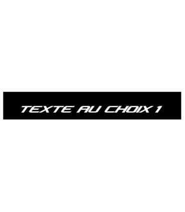 BANDEAU PARE SOLEIL TEXTE AU CHOIX
