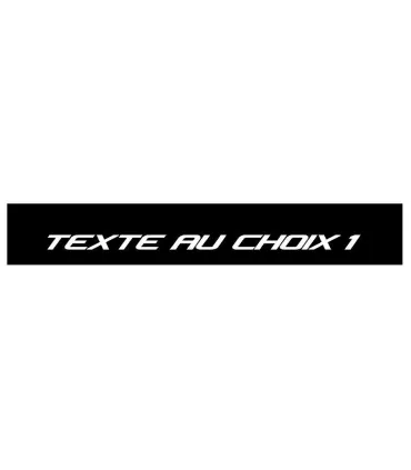 BANDEAU PARE SOLEIL TEXTE AU CHOIX