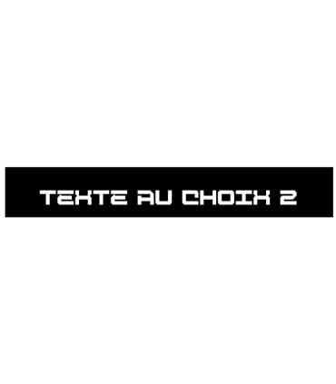 BANDEAU PARE SOLEIL TEXTE AU CHOIX 2