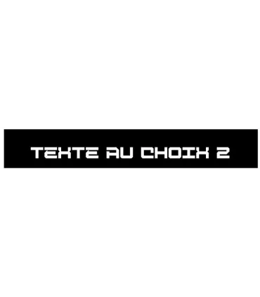 BANDEAU PARE SOLEIL TEXTE AU CHOIX 2
