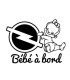 Stickers BÉBÉ A BORD OPEL FILLE
