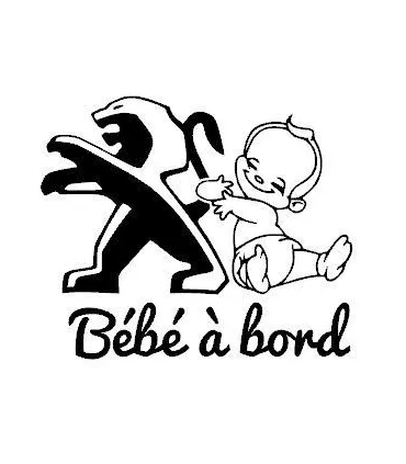 Stickers BÉBÉ A BORD PEUGEOT