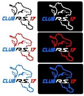 Stickers  Club RS 17 Couleur tracé au choix