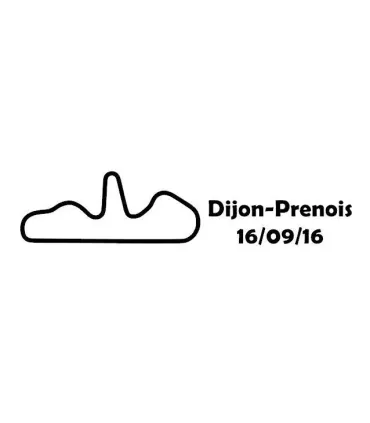 Stickers TRACÉ CIRCUIT DIJON PRENOIS PERSONNALISÉ 