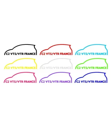 Stickers Groupe Citroën C2 VTS/VTR France