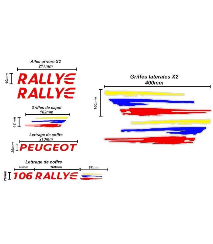 Kit Complet Peugeot 106 Rallye PTS