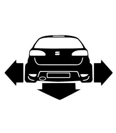 Stickers DOWN AND OUT SEAT IBIZA 6L