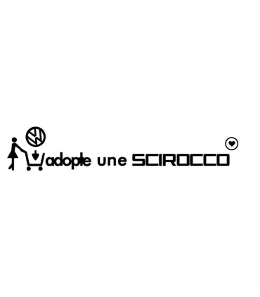 Stickers Adopte une Scirocco