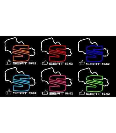Stickers  Seat 59/62 Modèle détouré