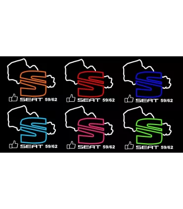 Stickers  Seat 59/62 Modèle détouré