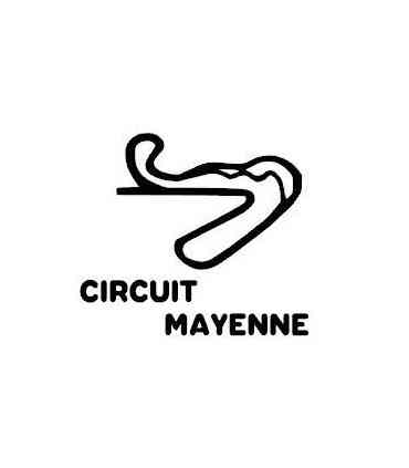 Stickers TRACÉ CIRCUIT RALLYCROSS MAYENNE