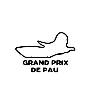 Stickers TRACÉ CIRCUIT GRAND PRIX DE PAU