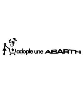 Stickers Adopte une Abarth