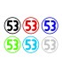 Stickers 53 COCCINELLE 