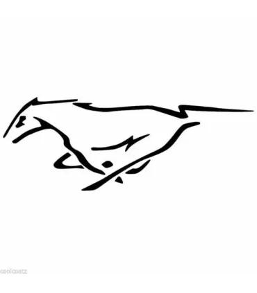 STICKERS LOGO MUSTANG PONY