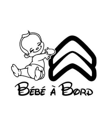 Stickers BÉBÉ A BORD CITROËN GAUCHE