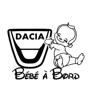 Stickers BÉBÉ A BORD DACIA