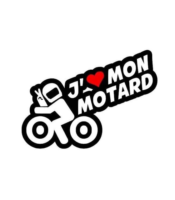 Stickers J'AIME MON MOTARDS