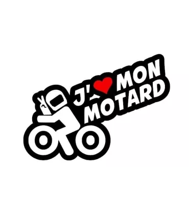 Stickers J'AIME MON MOTARDS