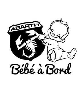 Stickers BÉBÉ A BORD Abarth Garçon