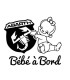 Stickers BÉBÉ A BORD Abarth Fille