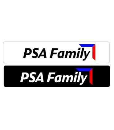 CACHE PLAQUE PEUGEOT GROUPE PAS FAMILY X1