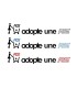 Stickers Adopte une RS