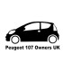 Stickers Peugeot 107 Owners UK