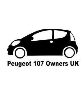 Stickers Peugeot 107 Owners UK