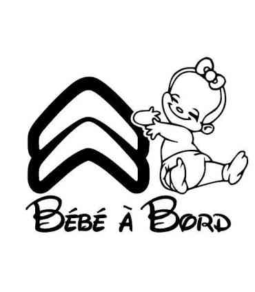 Stickers BÉBÉ A BORD CITROËN FILLE