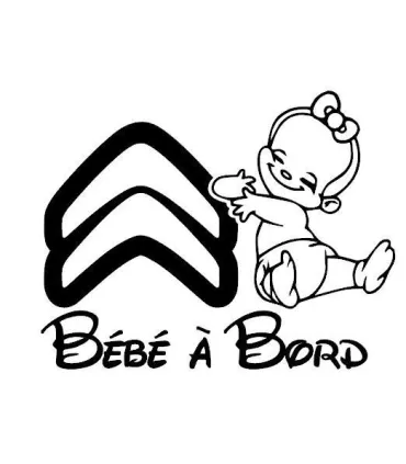 Stickers BÉBÉ A BORD CITROËN FILLE