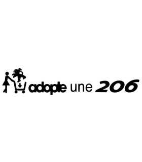 Stickers ADOPTE UNE 206