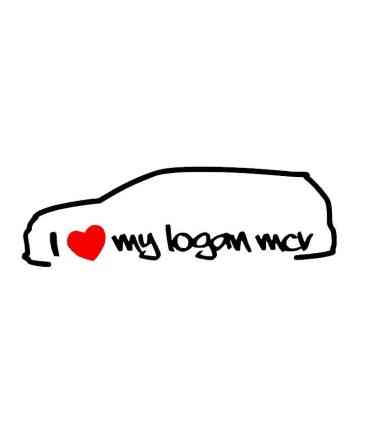Stickers I LOVE MY LOGAN