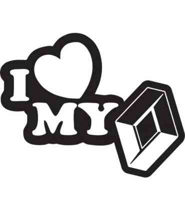 Stickers I Love My Renault