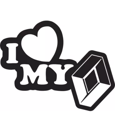 Stickers I Love My Renault
