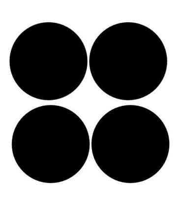 4 Centres de jante Diamètre 60mm