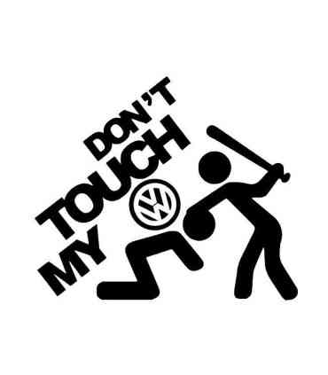 Stickers Don't Touche My VW