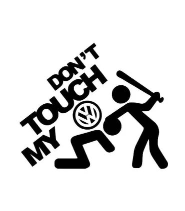 Stickers Don't Touche My VW