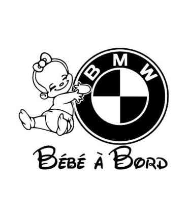 Stickers BÉBÉ A BORD BMW FILLE