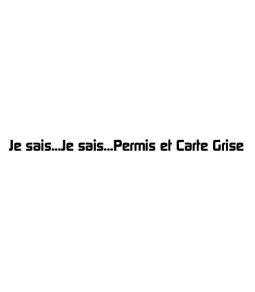 Stickers Permis & Carte Grise