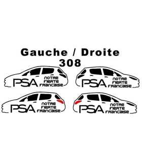 Stickers PSA Notre Fierté Française 308