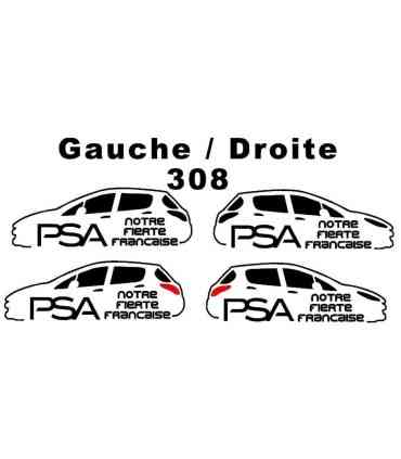 Stickers PSA Notre Fierté Française 308